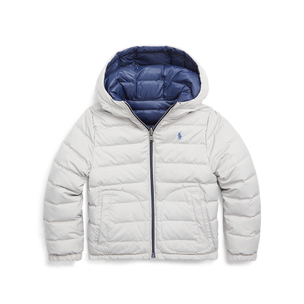 Refined Navy/Grey Reversible Quilted Down Jacket Boys 1.5-6 Years 3