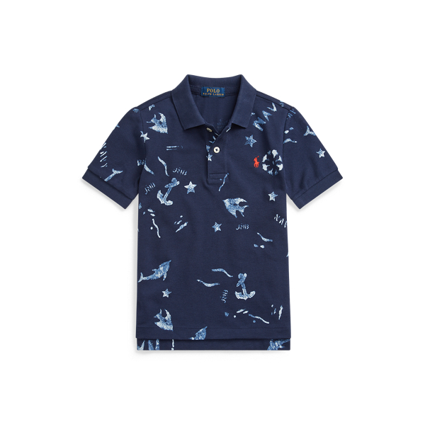 Nautical Cotton Mesh Polo Boys 1.5-6 Years in 1