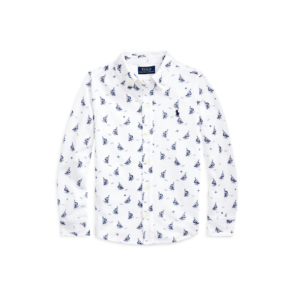 Sailboat-Print Mesh Shirt Boys 1.5-6 Years 1