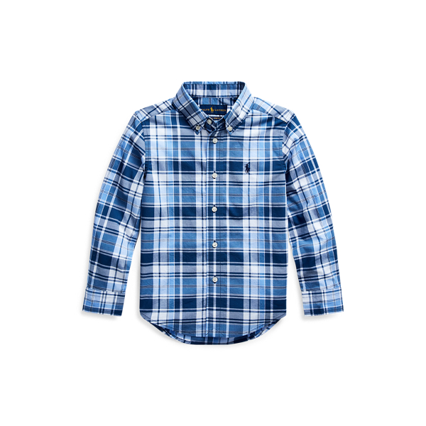 Plaid Cotton Poplin Shirt Boys 1.5-6 Years 1