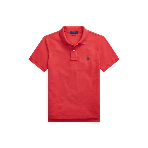 Slim Fit Cotton Mesh Polo Boys 6-14 Years 1