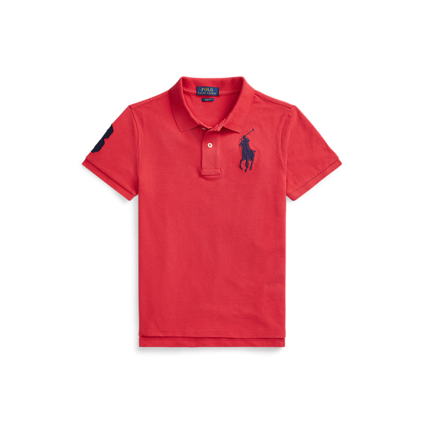 Slim Fit Cotton Mesh Polo Shirt Boys 6-14 Years 1