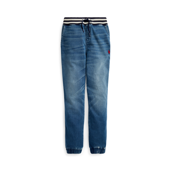 Pantal&oacute;n jogger de tela vaquera el&aacute;stica Boys 6-14 Years en 1
