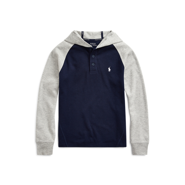 Cotton-Blend-Mesh Hoodie Boys 6-14 Years em 1