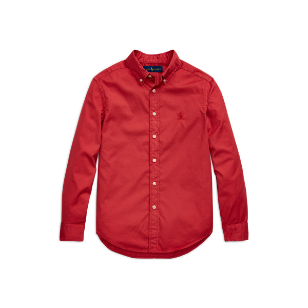 Camisa de algod&oacute;n te&ntilde;ida en prenda Boys 6-14 Years en 1