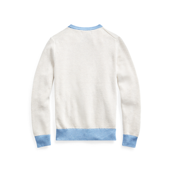 New Sand Heather Textured Cotton Sweater Boys 8-20 2