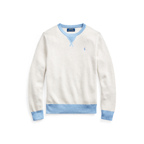 Textured Cotton Sweater Boys 6-14 Years in 1