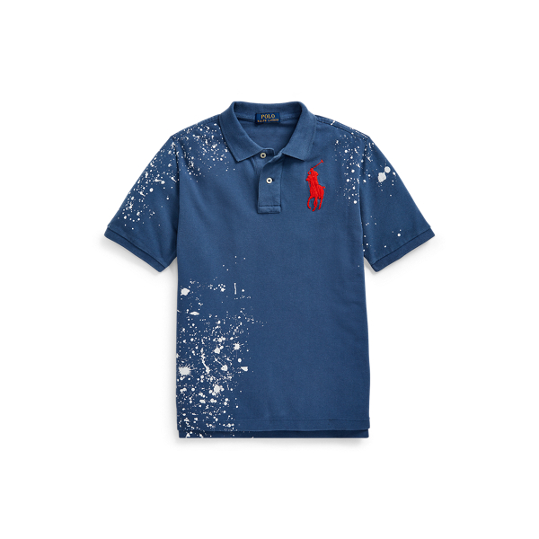 Polo en coton piqu&eacute; vieilli Boys 6-14 Years en 1