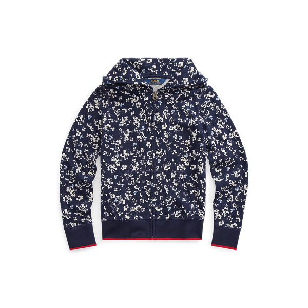 Sweat &agrave; capuche coton &eacute;ponge fleuri Girls 7-14 Years en 1