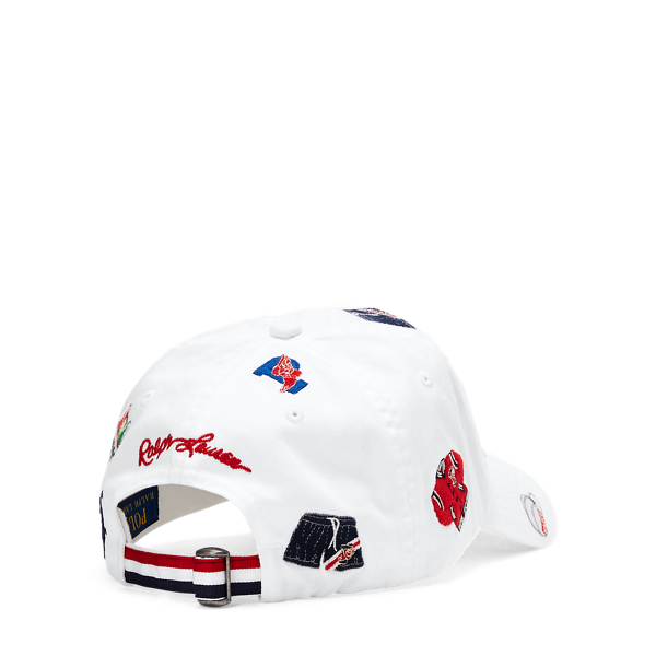 Ceramic White/Embroidery Stadium Patch Chino Cap Polo Ralph Lauren 2