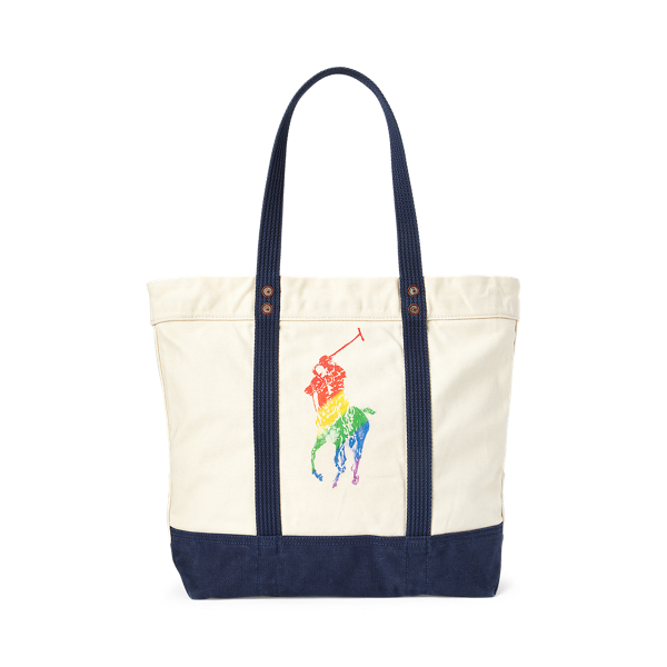 Cream/Multi Pride Tote Polo Ralph Lauren 3