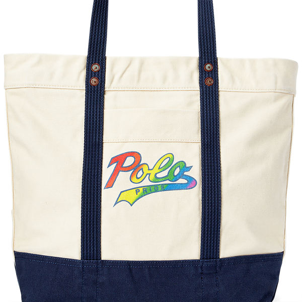 Cream/Multi Pride Tote Polo Ralph Lauren 5