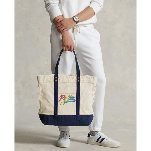 Cream/Multi Pride Tote Polo Ralph Lauren 6