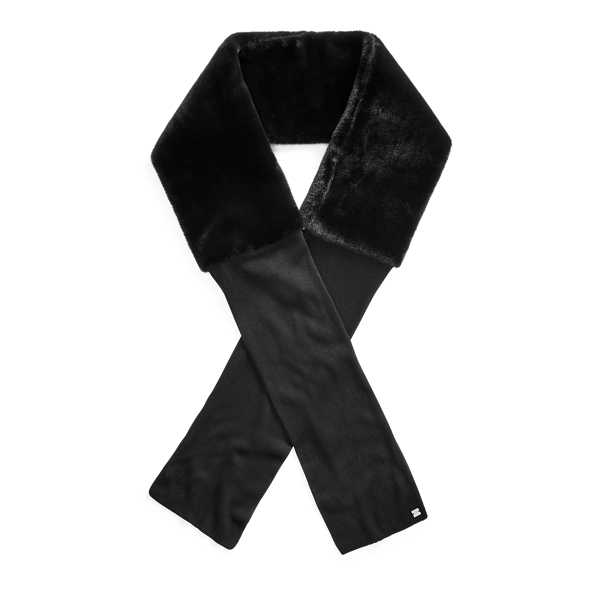 Schal mit Kunstpelzbesatz Lauren in 1