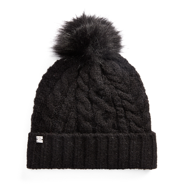 Cable-Knit Pom-Pom Hat Lauren 1