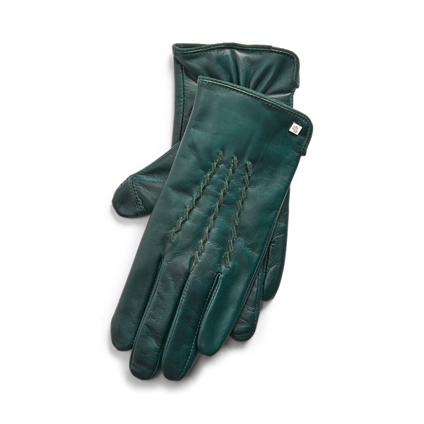 Stitched Sheepskin Gloves Lauren 1