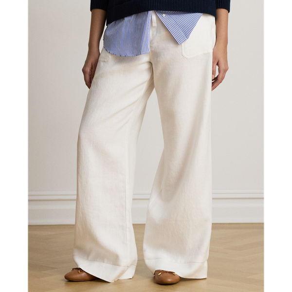 Linen Wide-Leg Pant