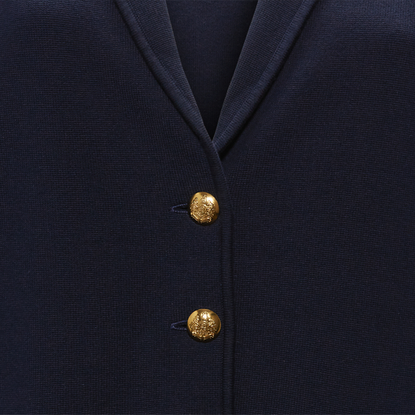 Cotton-Blend Sweater Blazer