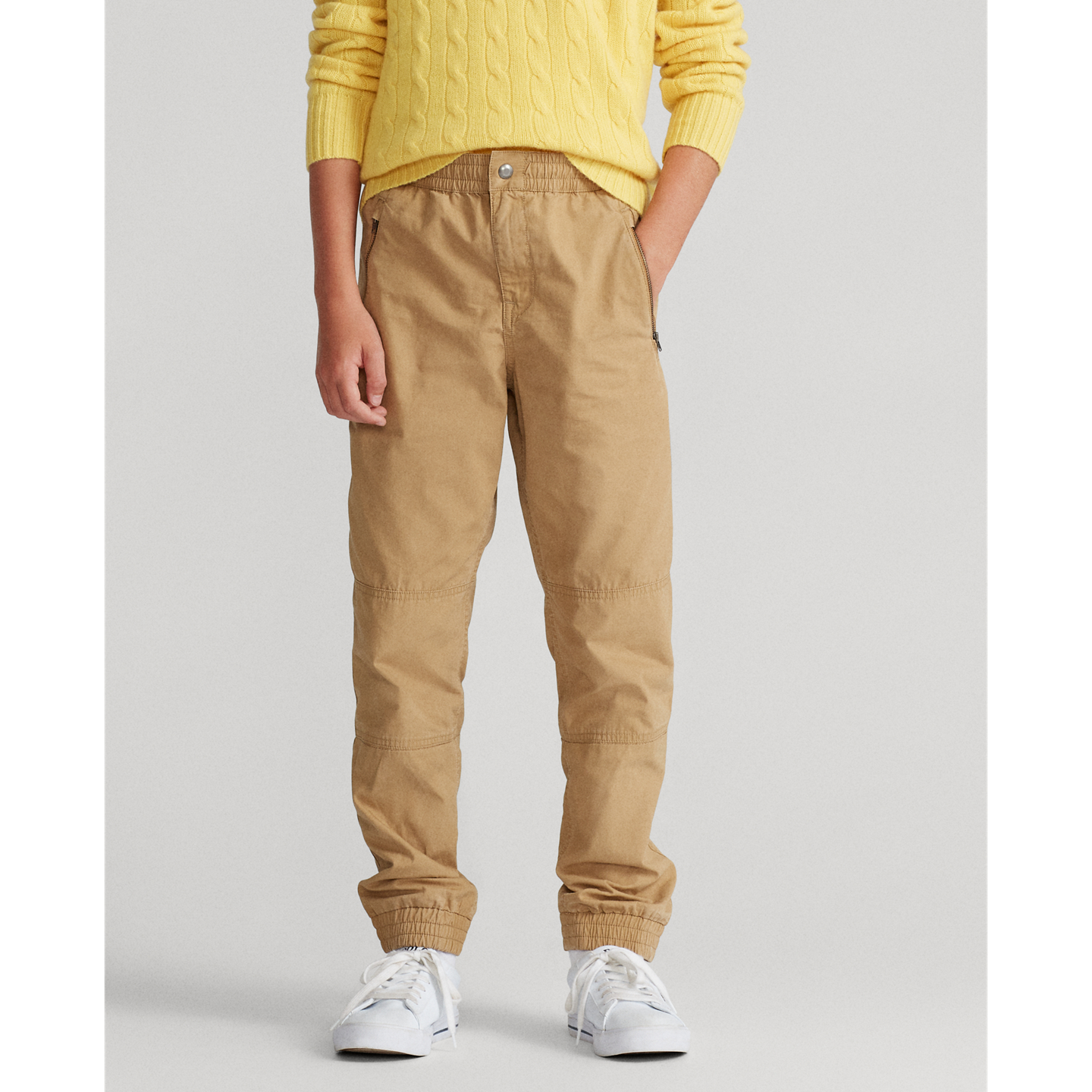 Детские брюки Ralph Lauren Cotton Poplin Jogger, цвет: Верблюжий — фото 2