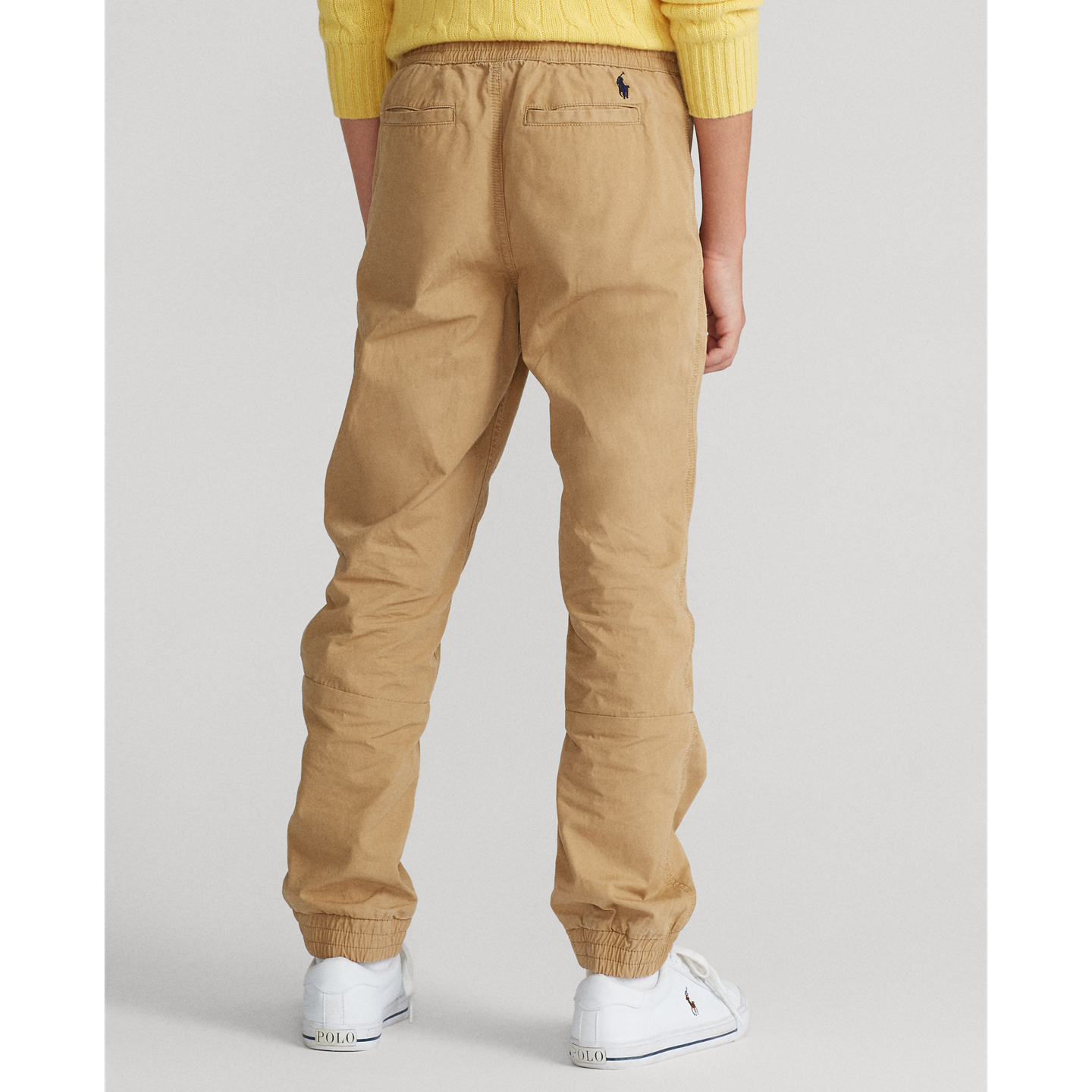 Детские брюки Ralph Lauren Cotton Poplin Jogger, цвет: Верблюжий — фото 3