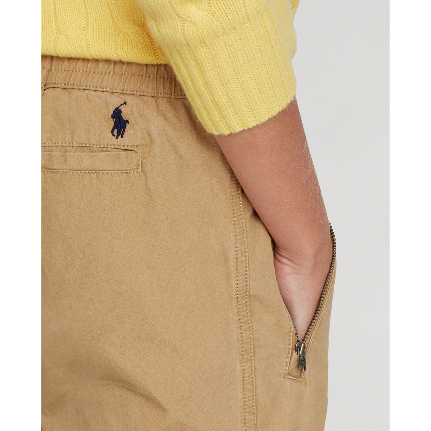 Детские брюки Ralph Lauren Cotton Poplin Jogger, цвет: Верблюжий — фото 4