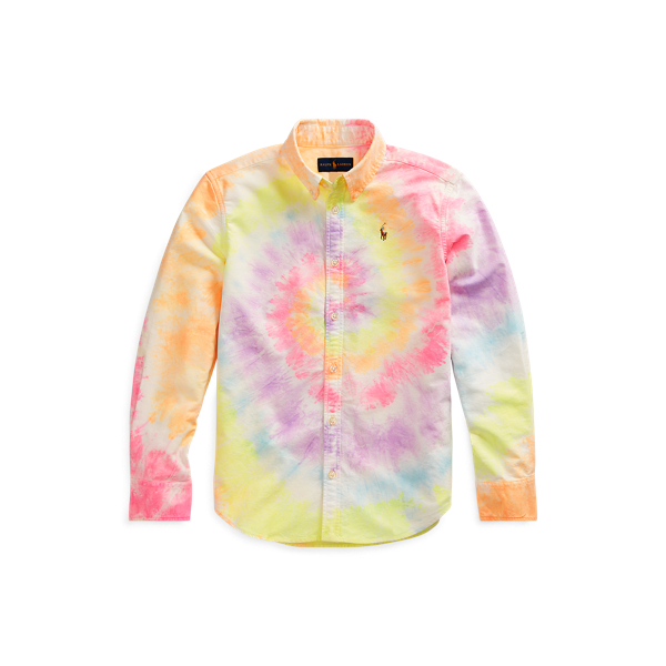 Batikhemd aus Baumwolloxford Girls 7-14 Years in 1