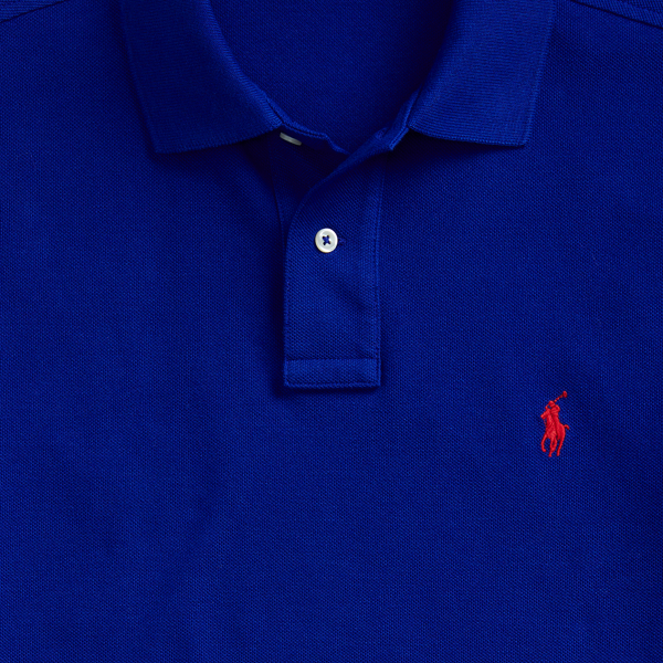 Heritage Royal/Red The Iconic Custom Slim Fit Mesh Polo Polo Ralph Lauren 7
