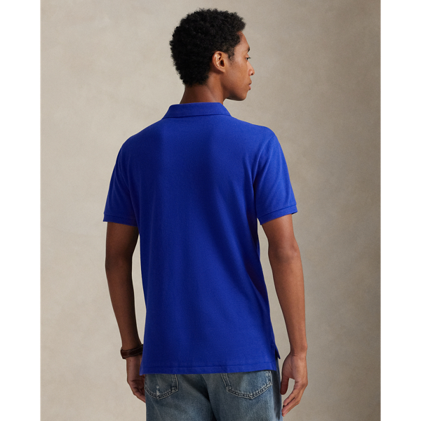 Heritage Royal/Red The Iconic Custom Slim Fit Mesh Polo Polo Ralph Lauren 5