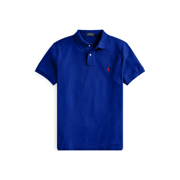 Heritage Royal/Red The Iconic Custom Slim Fit Mesh Polo Polo Ralph Lauren 2
