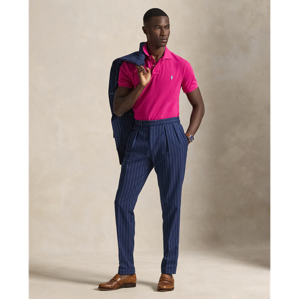 Pink Sky The Iconic Custom Slim Fit Mesh Polo Polo Ralph Lauren 4