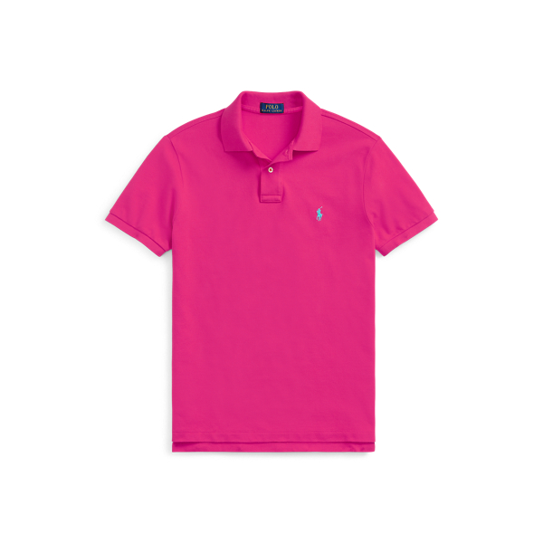 Pink Sky The Iconic Custom Slim Fit Mesh Polo Polo Ralph Lauren 2