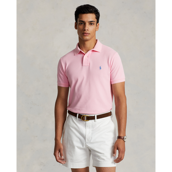 Pink and white polo best sale