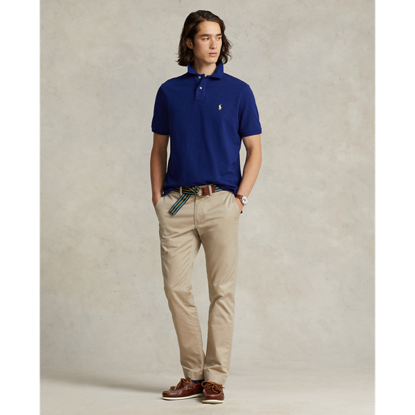 Das legendäre Piqué-Poloshirt Polo Ralph Lauren in Herbst-Royal/Gelb 4