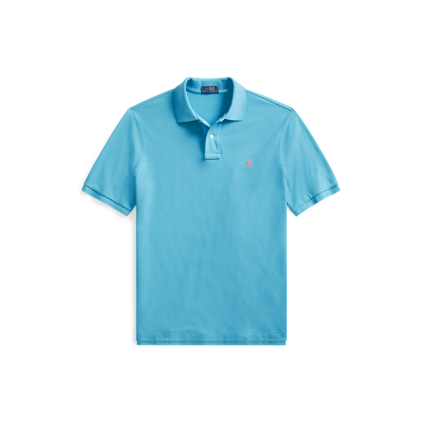 Turquoise Nova The Iconic Custom Slim Fit Mesh Polo Polo Ralph Lauren 2