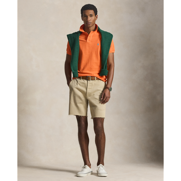 Das legend&auml;re Piqu&eacute;-Poloshirt Polo Ralph Lauren in Urlaubs-Orange/Blau 4