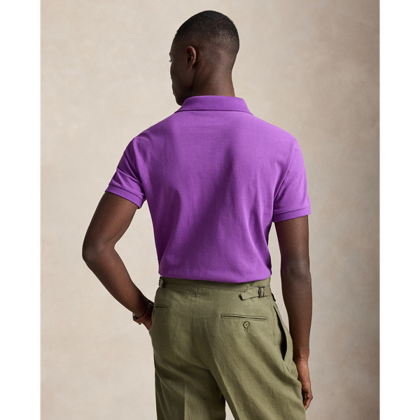 Das legend&auml;re Piqu&eacute;-Poloshirt Polo Ralph Lauren in Paloma-Lila/Navy 5