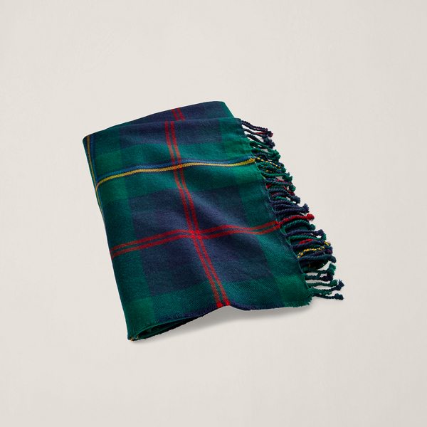 Ralph lauren plaid throw sale