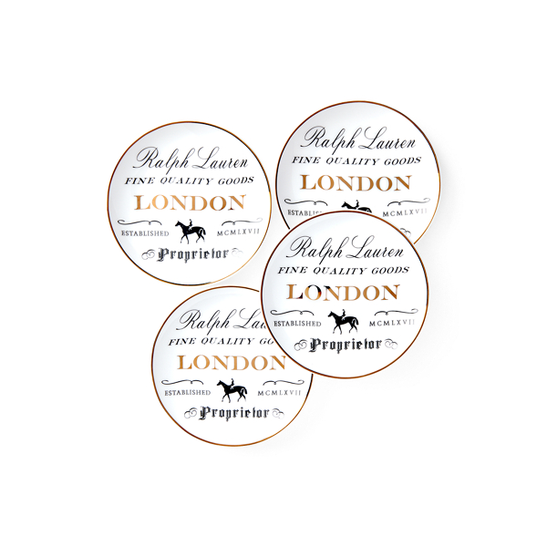 London Canap&eacute; Plate Set