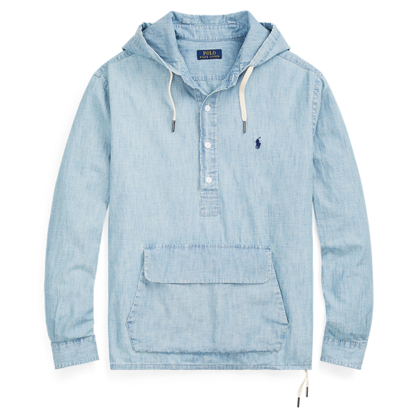 Chemise &agrave; capuche en chambray Polo Ralph Lauren en 1