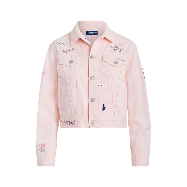 Pink Pony Denim Trucker Jacket for Women Ralph Lauren IN