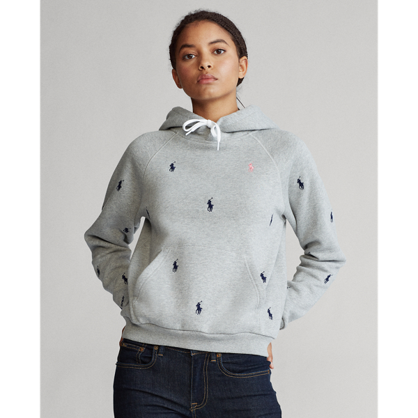 Pink Pony Fleece Hoodie for Women Ralph Lauren IE