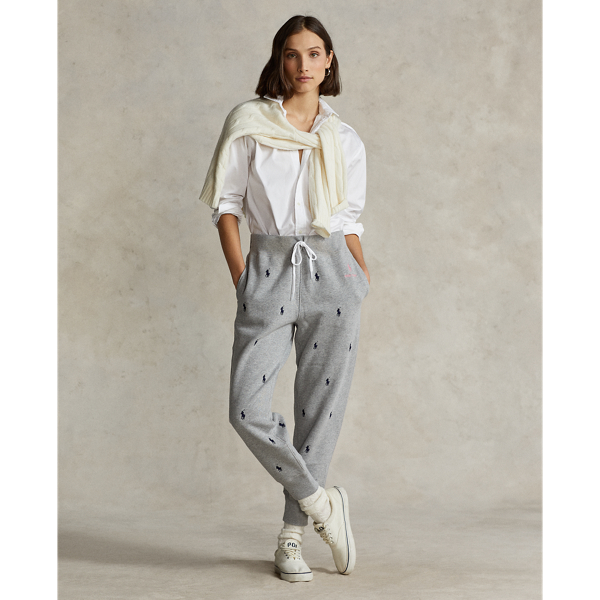 Andover Heather Pink Pony Fleece Jogger Pink Pony 8