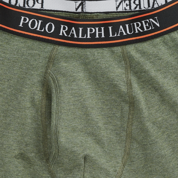 Moss Green Heather Stretch Boxer Brief 3-Pack Polo Ralph Lauren 2