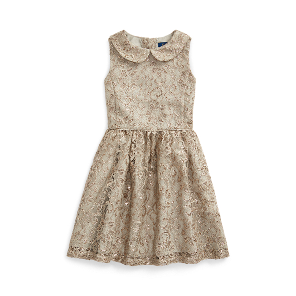 Abito in pizzo metallizzato Girls 1.5-6.5 Years in 1