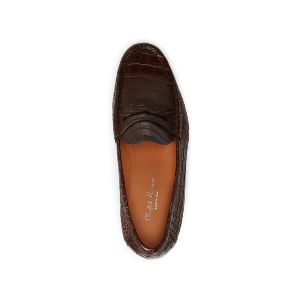 Ralph lauren crocodile loafers best sale