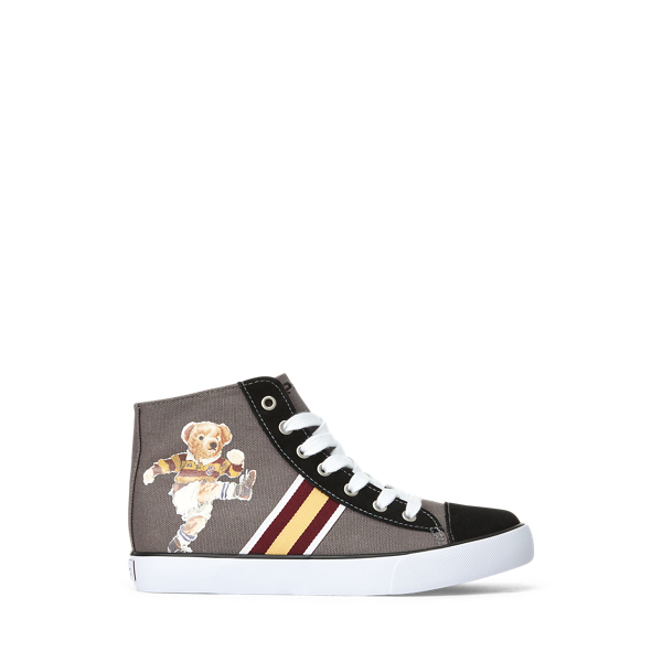 Bear Canvas Hi-Top Trainer