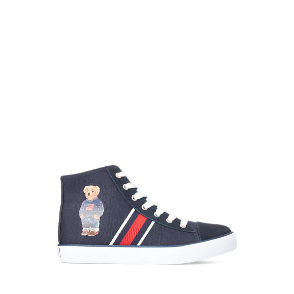 Bear Canvas Hi-Top Trainer Boys 6-14 Years 1