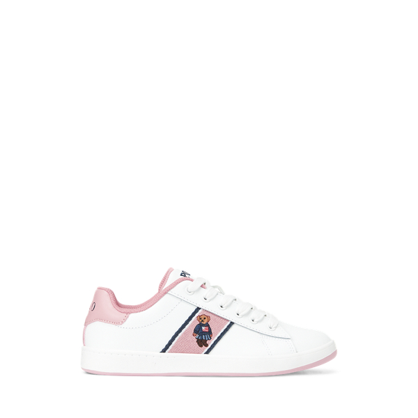 Quilton Bear Leather Sneaker Girls 1.5-6.5 Years in 1