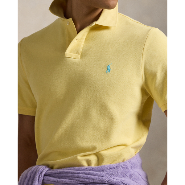 Corn Yellow The Iconic Classic Fit Mesh Polo Polo Ralph Lauren 6