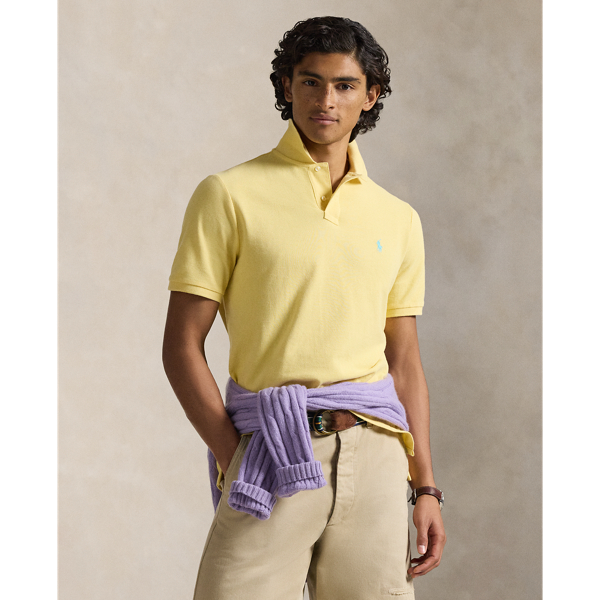 Corn Yellow The Iconic Classic Fit Mesh Polo Polo Ralph Lauren 7